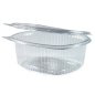 Preview: 50 Stk. Feinkostbecher oval klar mit Deckel 500 ml PET